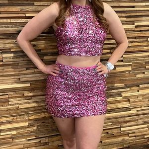 Sequin set pink size medium